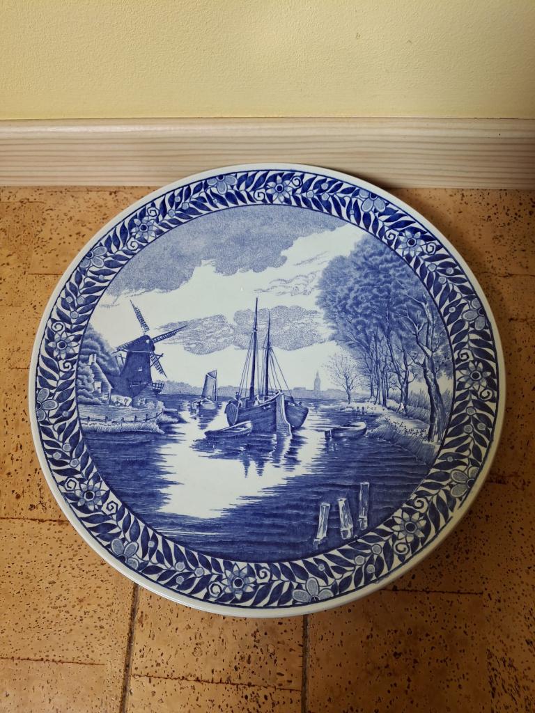 Wandbord Delfts Blauw van Boch, Ophalen of Verzenden