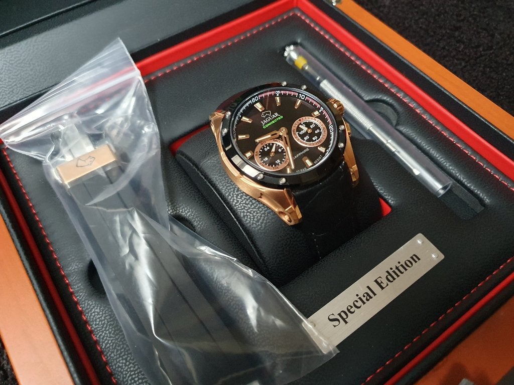 Herenhorloge Jaguar J959/1, Handtassen en Accessoires, Overige merken, Leer, Staal, Polshorloge