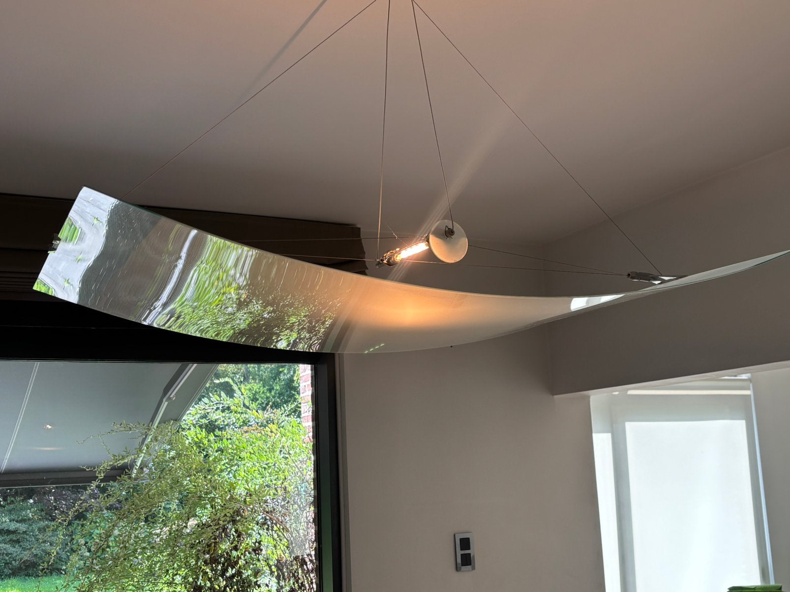 Grande lampe suspension, Enlèvement, Comme neuf, Verre, Moderne