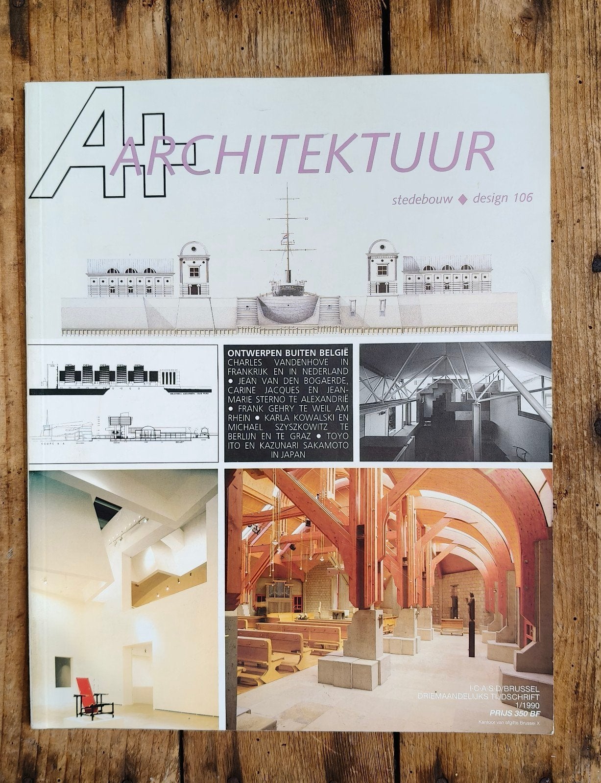 ARCHITEKTUUR tijdschrift nr. 106 (1990) - Special Vandenhove, Ophalen of Verzenden