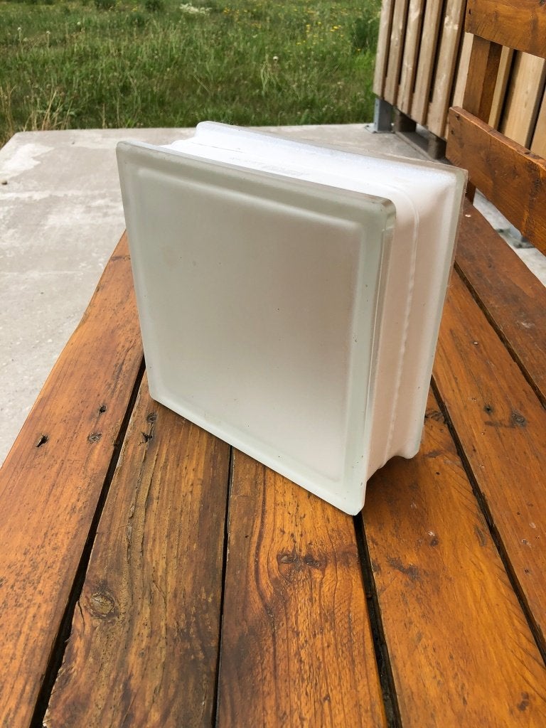 Glastegels Glasdal glasblok nieuw met folie, Doe-het-zelf en Bouw, Ophalen, Overige materialen, Overige typen, Nieuw