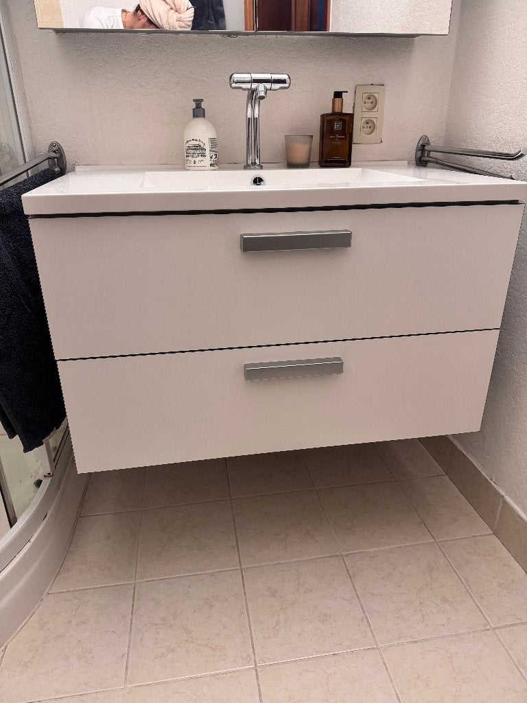 Badkamer Meubel + Spiegelkast + Kast, Ophalen, Gebruikt, 50 tot 100 cm, Minder dan 100 cm