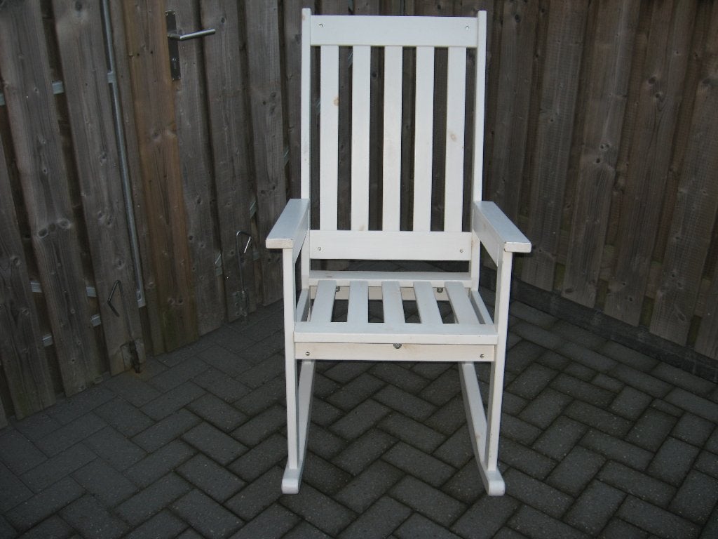 Schommelstoel, Ophalen, Gebruikt, Wit, Eén