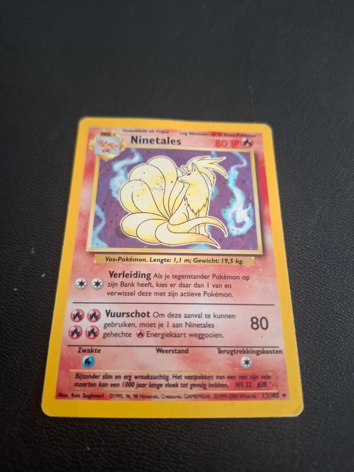 Carte Pokémon Ninetales - Set de base 13/102, Enlèvement ou Envoi