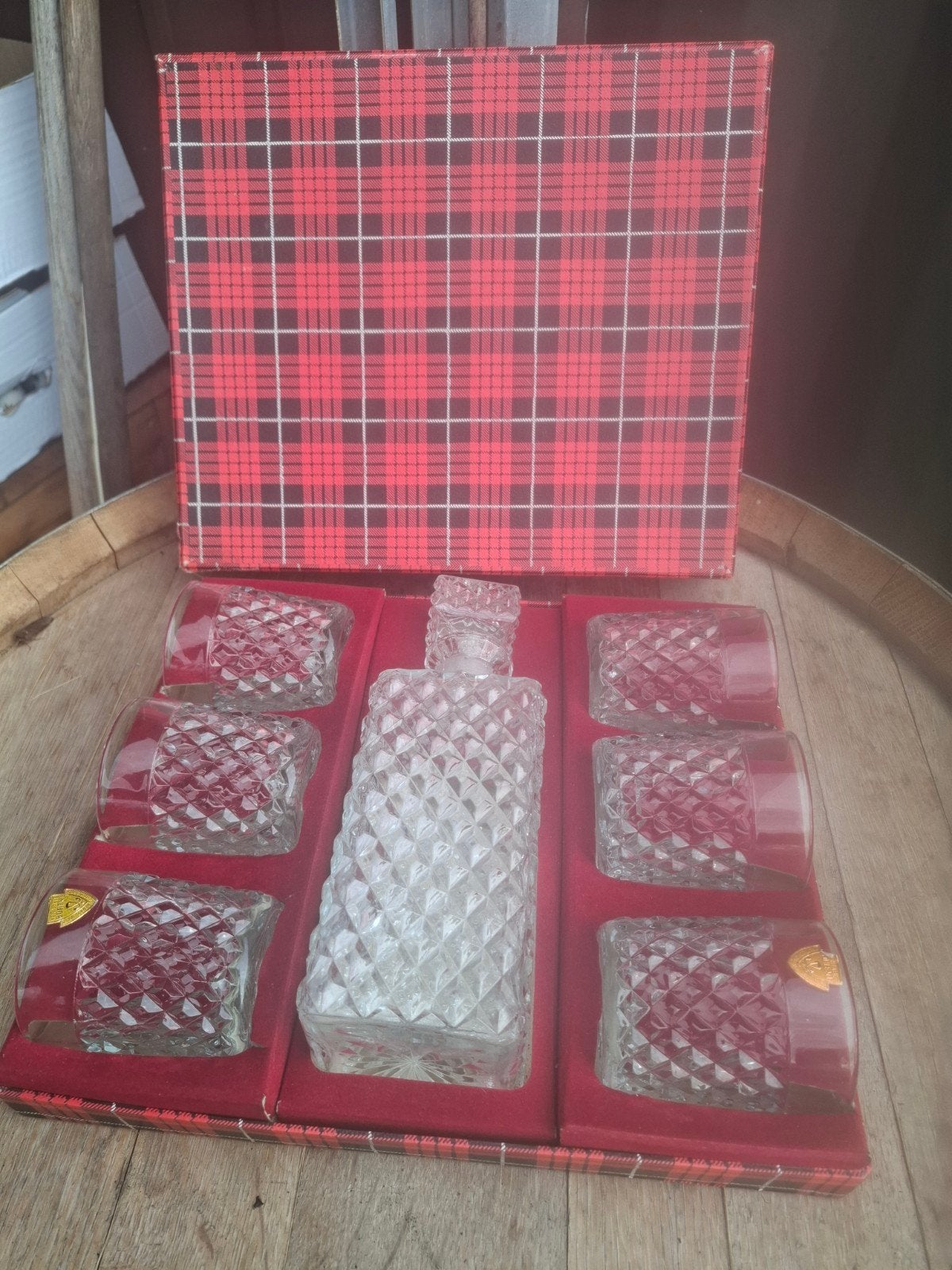 Whiskey set boheems kristal! 60j oud en nooit gebruikt ! TOP, Ophalen of Verzenden