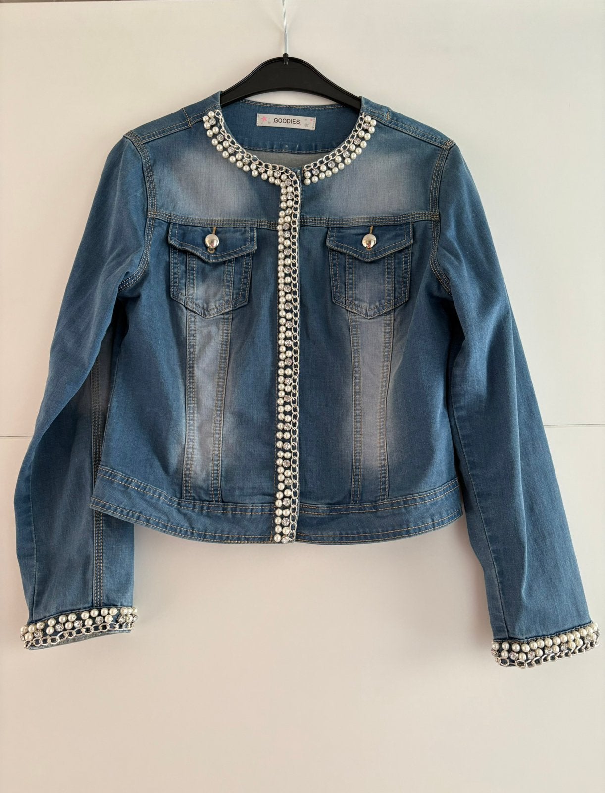 Jeansjasje Goodies, Kleding | Dames, Jassen | Zomer, Ophalen, Zo goed als nieuw, Maat 38/40 (M), Blauw