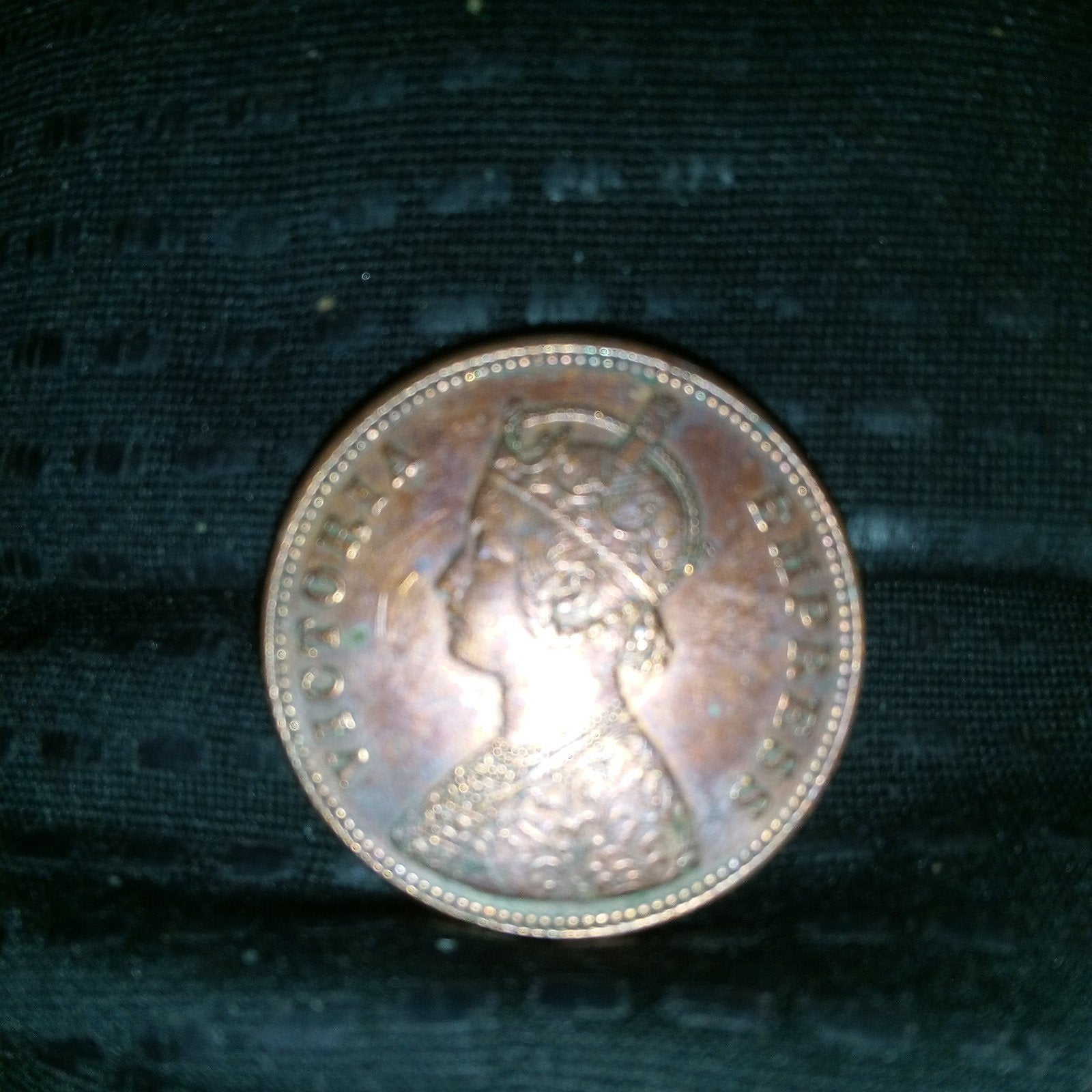 1 rupee 1897, Ophalen of Verzenden, Losse munt
