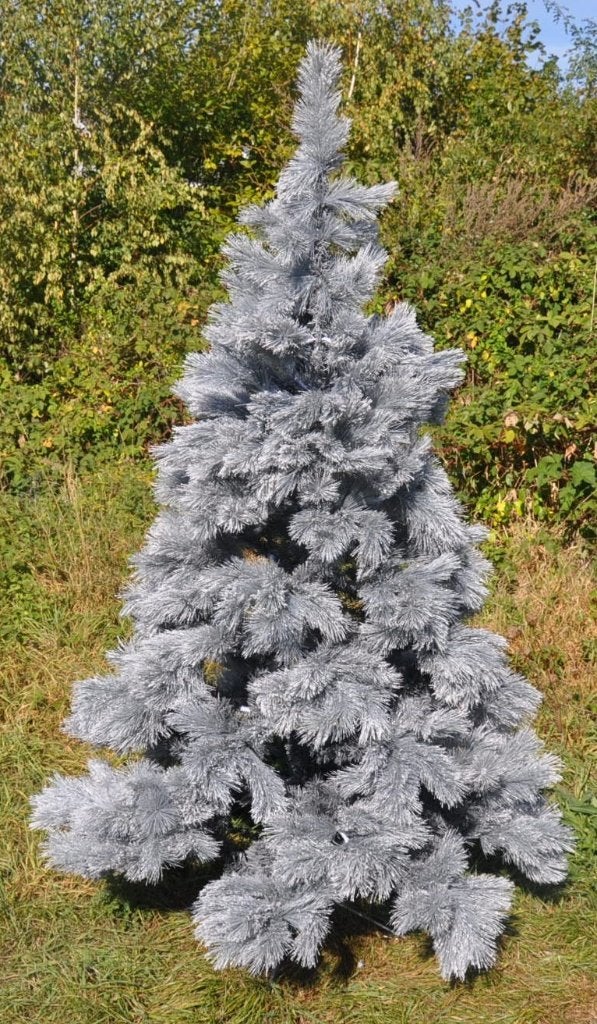 sapin de noël artificiel gris argenté avec pied métal, Divers, Enlèvement ou Envoi, Comme neuf