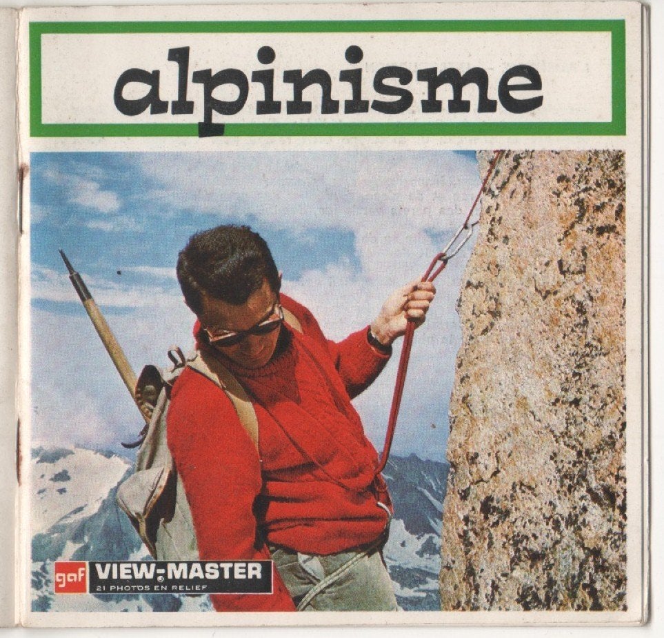 View-master Alpinisme B 971 Livret en français, Enlèvement ou Envoi
