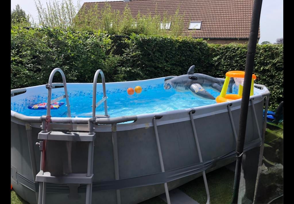 Zwembad Pro 424x250x100cm Bestway, Ophalen, Gebruikt, 200 tot 300 cm, 80 tot 120 cm