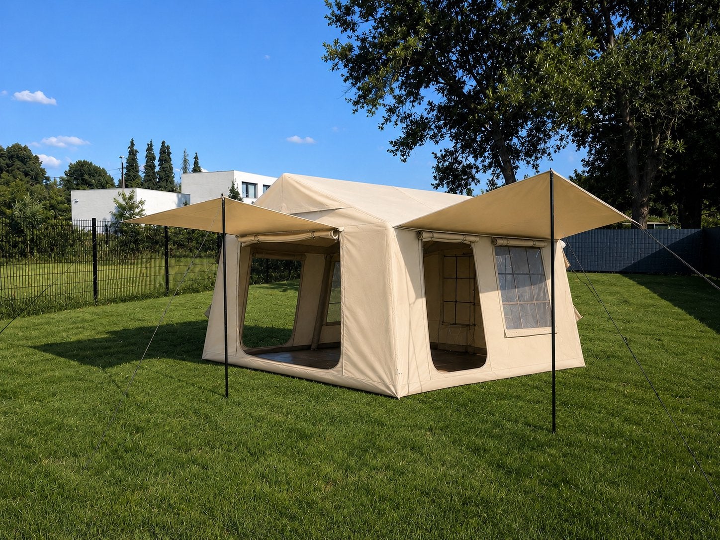 Nouvelle tente gonflable de 12 mètres carrés avec parasol, Jardin & Terrasse, Enlèvement
