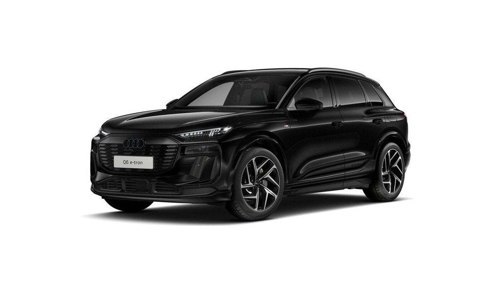 Audi Q6 e-tron Q6 e-Tron S line l Pano l Passagiersdisplay l, Auto's, Gebruikt, Zwart, Zwart, 5 zetels