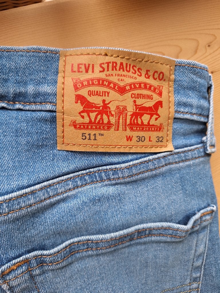 Jeans Levi's model 511, W30 L32, Ophalen, Levi's, Blauw, W32 (confectie 46) of kleiner