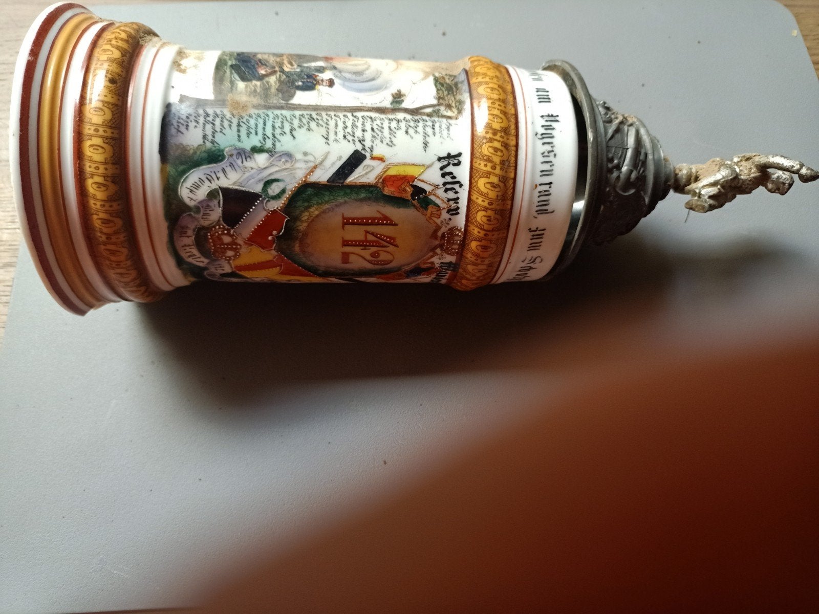 kruik Duits ww1, Ophalen