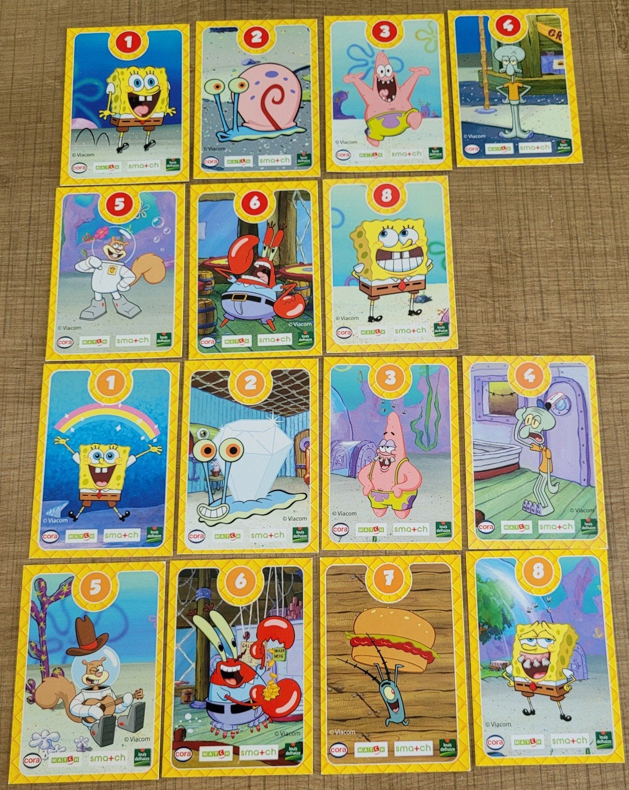 SpongeBob: 58 verzamelkaarten, Verzamelen, Ophalen of Verzenden, Zo goed als nieuw, Tv, Foto of Kaart