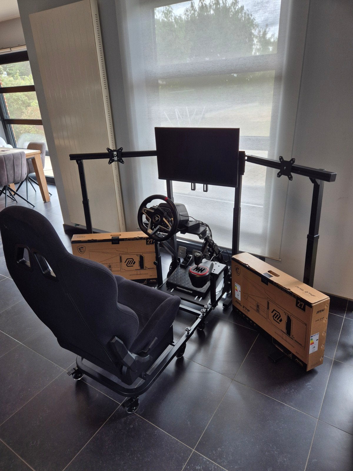 race simulator, Games en Spelcomputers, Spelcomputers | Overige Accessoires, Nieuw, Racestuur, Thrustmaster, Force feedback, PC