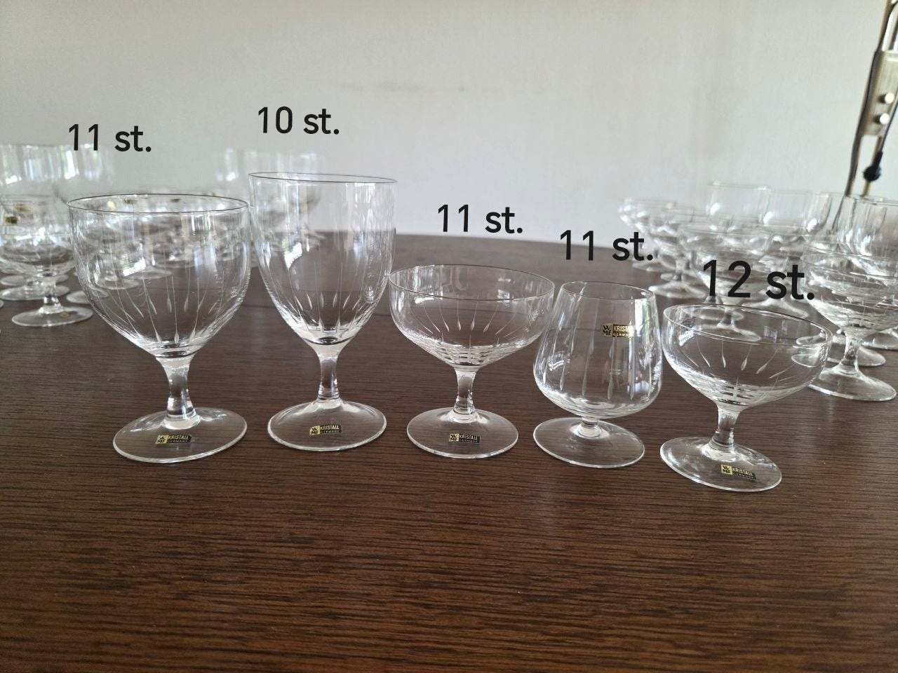 WMF Kristall Germany — volledig kristallen servies 57 stuks, Antiek en Kunst, Ophalen