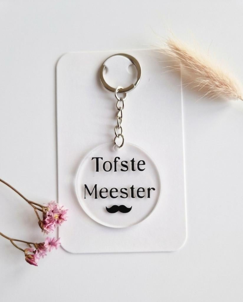 Sleutelhanger tofste meester, Ophalen of Verzenden, Lovi Studio, Info@lovistudio.be, Stabroek