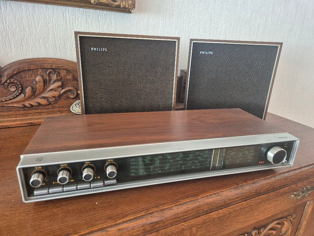 Philips 701 (22RH701) tuner-versterker + luidsprekers, Enlèvement