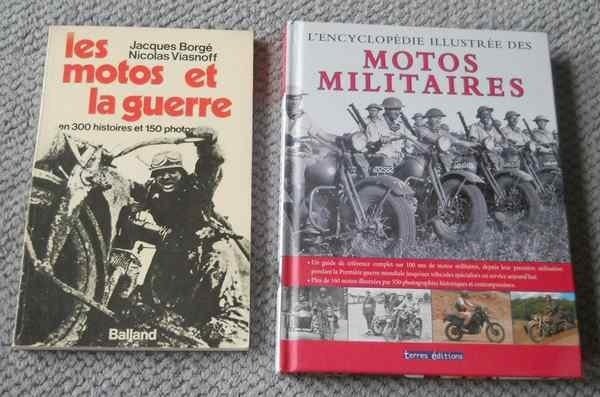 Les motos et la guerre + Encyclopédie des motos militaires, Enlèvement ou Envoi, Utilisé
