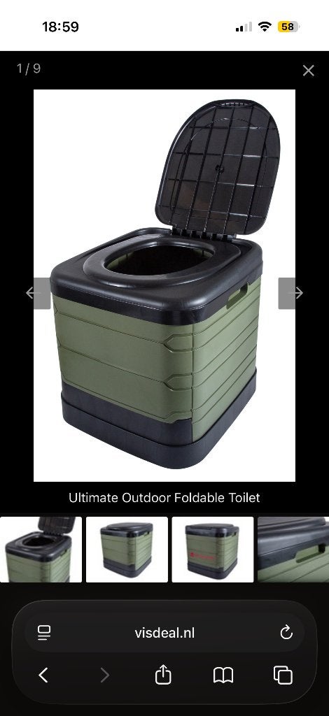 Ultimate Outdoor Foldable Toilet, Watersport en Boten, Ophalen, Zo goed als nieuw