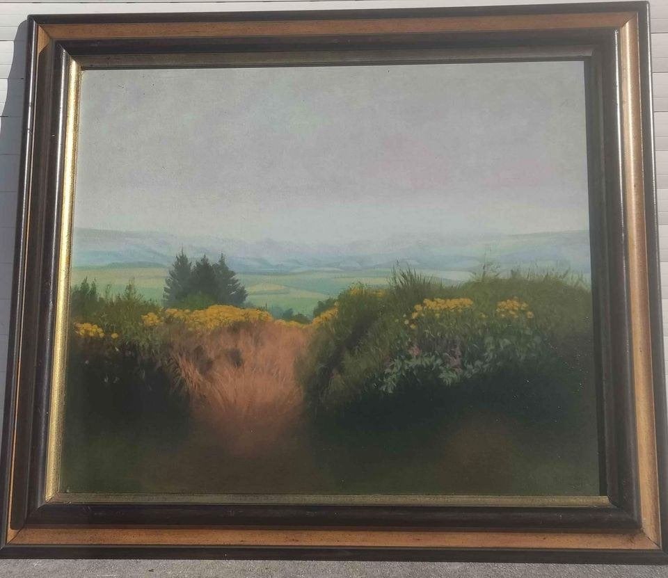 huile sur panneau paysage ardenais signe antoon luyckx, Antiek en Kunst, Ophalen of Verzenden, Tekening, Landschap, Paneel