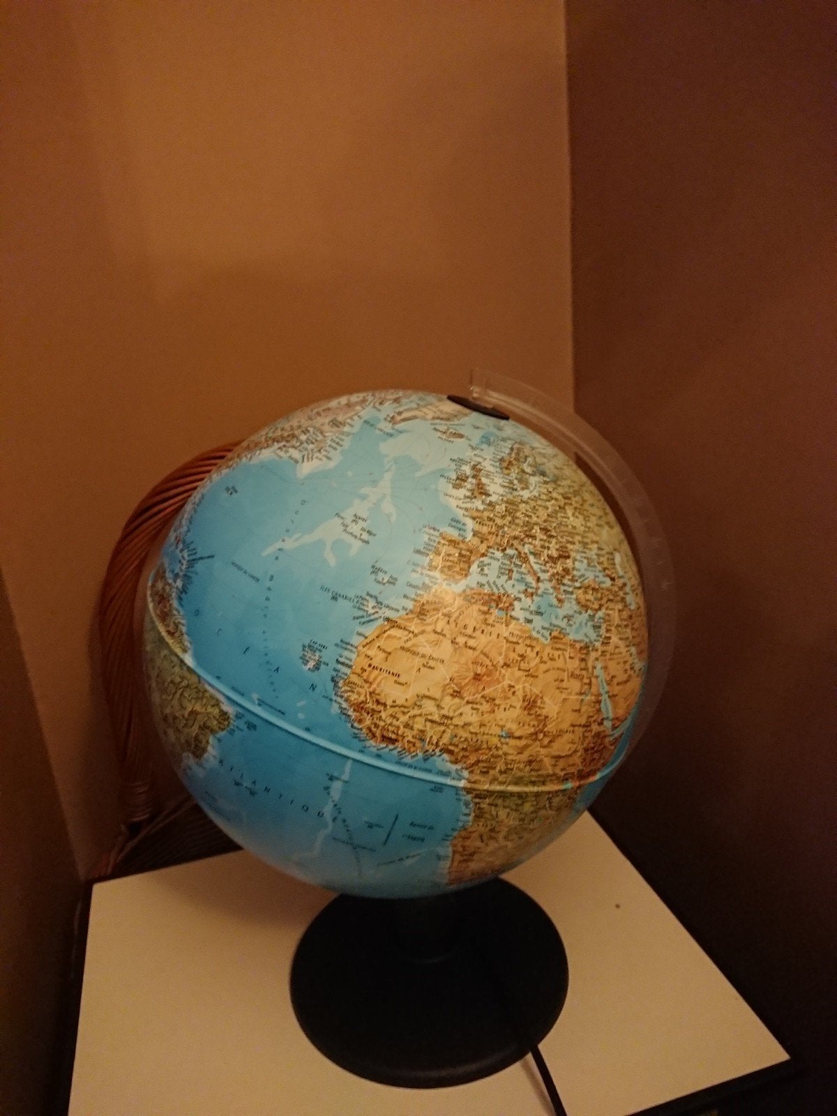 Globe terrestre lumineux lampe, Enlèvement, Lumineux