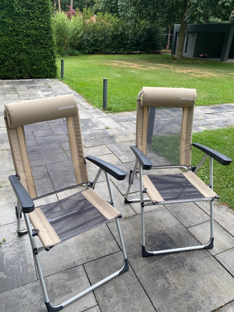 twee campingstoelen, Caravanes & Camping, Meubles de camping, Enlèvement, Chaise de camping