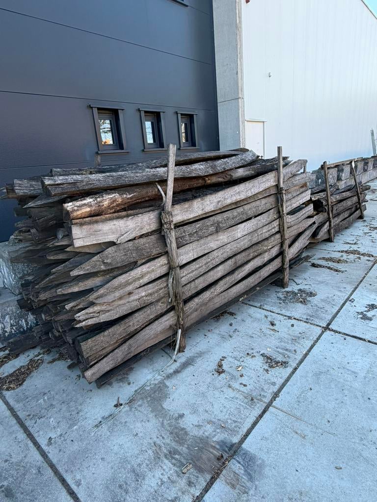 PROMOTIE acacia halfronde palen 3m diam 12-14, Enlèvement, Neuf, Poteaux