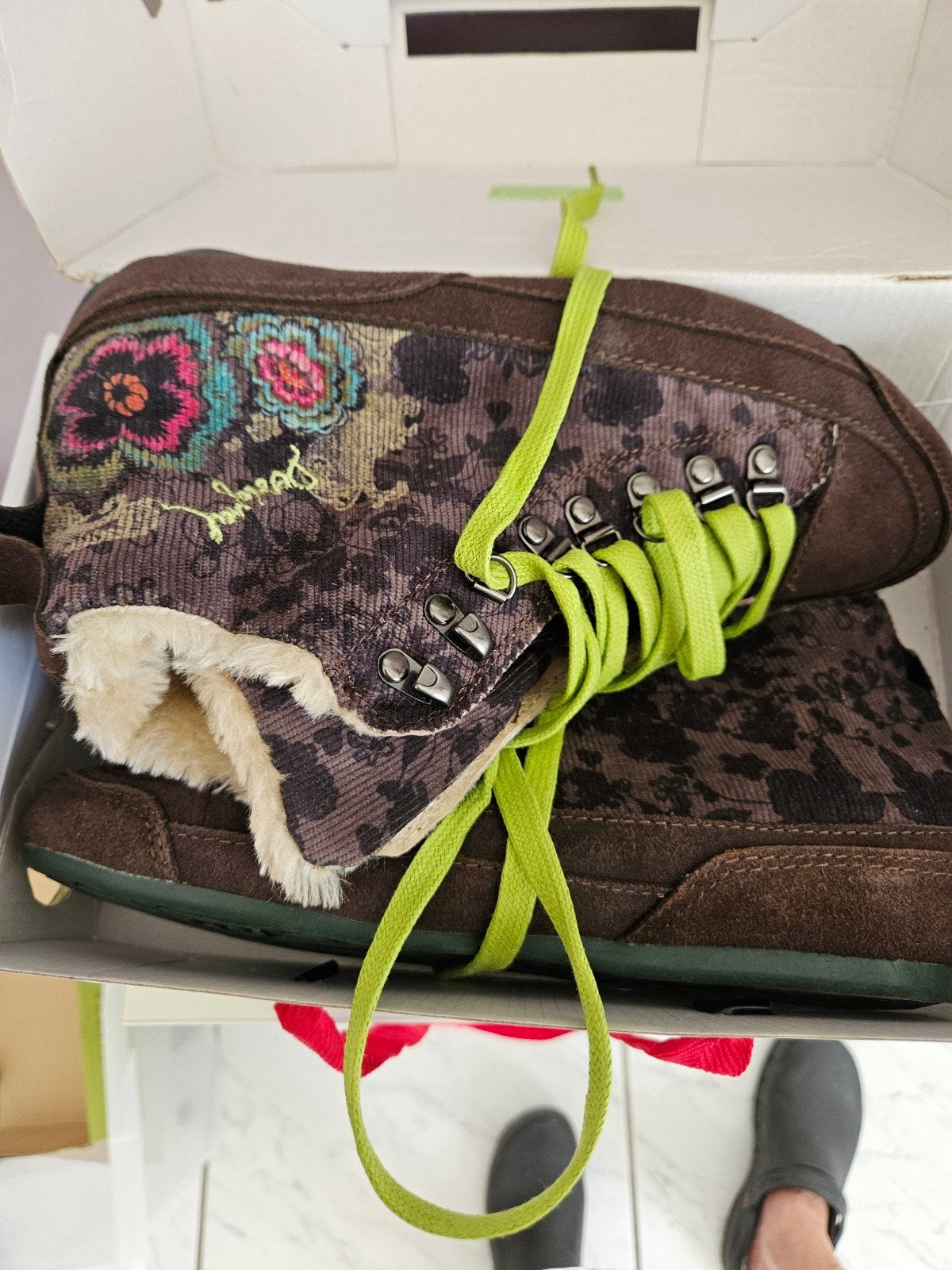 Bottines / Sneaker-boots Desigual – Pointure 39, Ophalen of Verzenden, Groen
