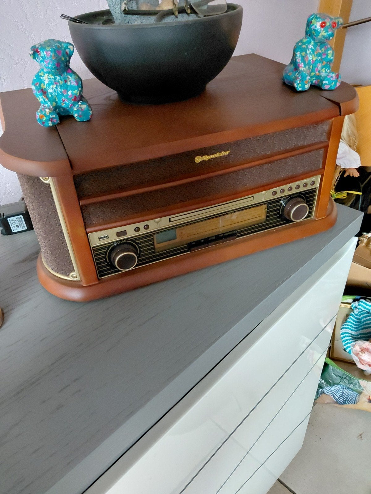 chaîne hi-fi vintage Roadstar HIF-1993BT, Enlèvement, Comme neuf, Tourne-disque, Autres marques
