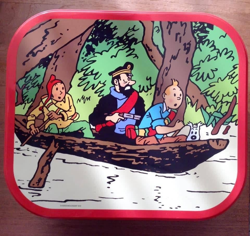 Ancienne boîte TINTIN LE TEMPLE DU SOLEIL, Enlèvement ou Envoi, Comme neuf