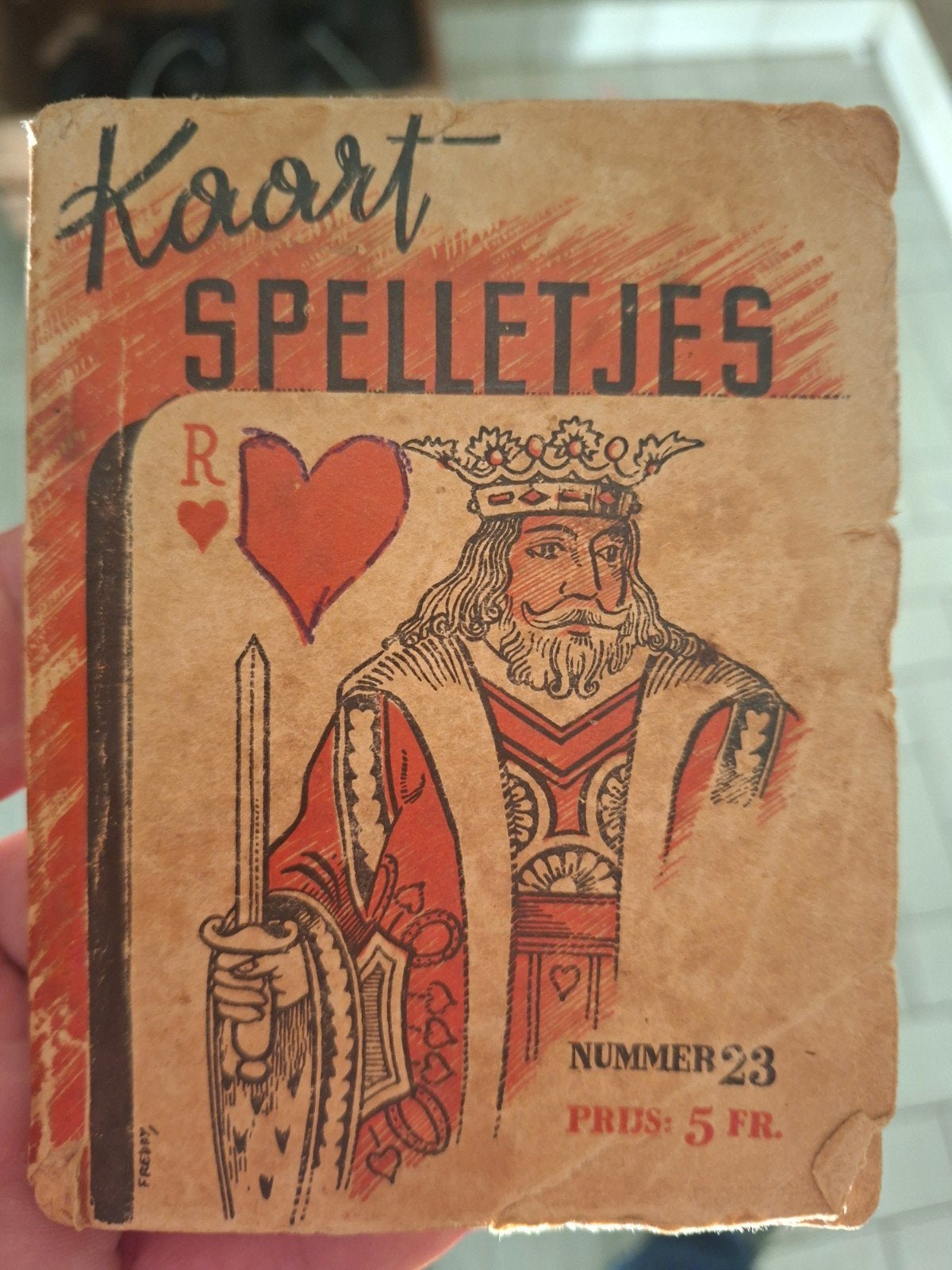 oud boekje met kaartspelen 1956, Ophalen of Verzenden