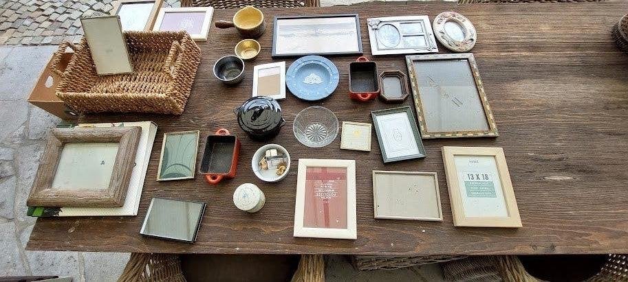 Toutes sortes de cadres + pots, etc., Maison & Meubles, Enlèvement
