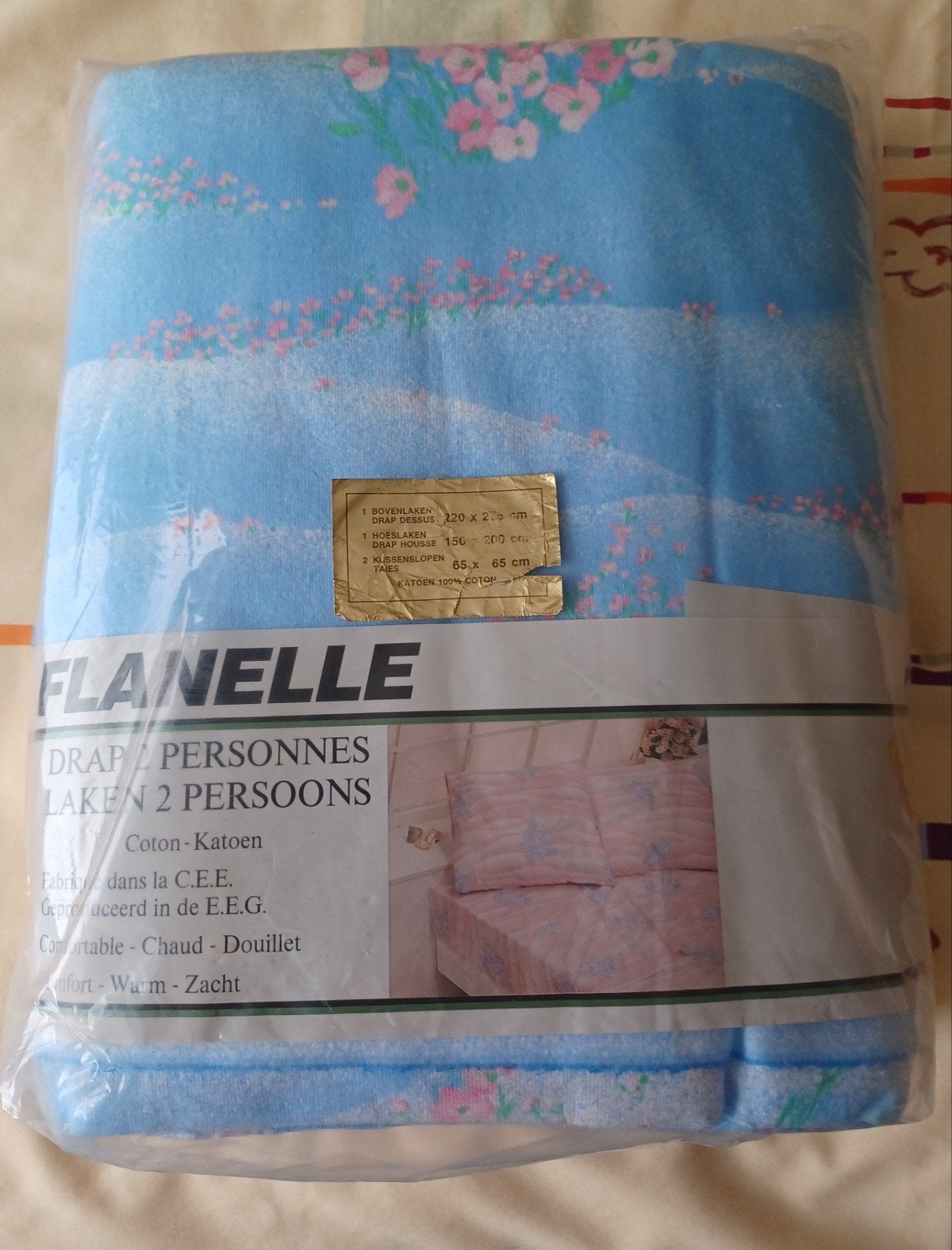 nieuwe tweepersoons lakens., Ophalen, Nieuw, Flanel