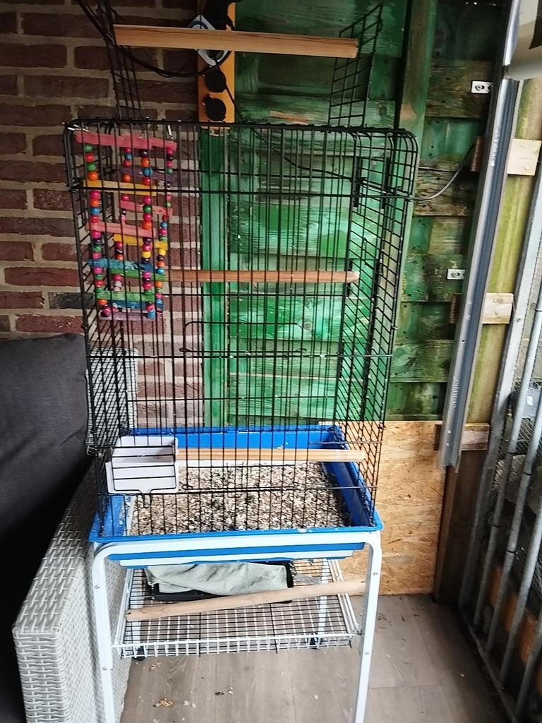 Vogelkooi met staander, Ophalen, Vogelkooi