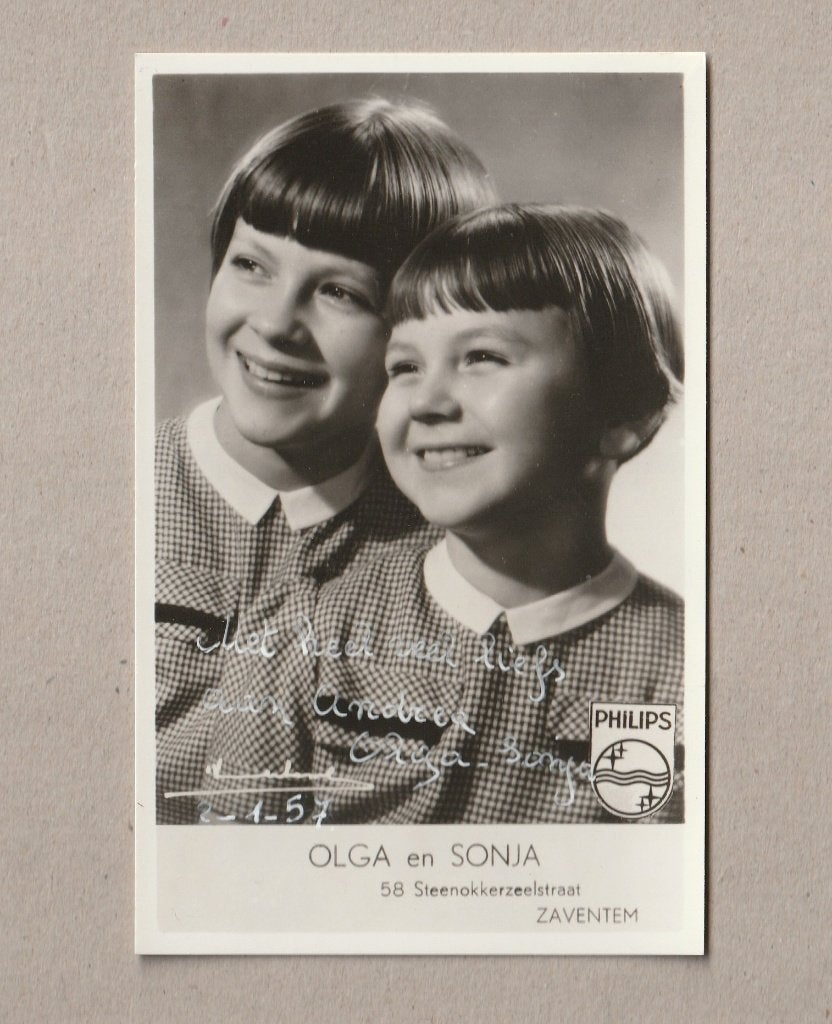 Olga en Sonja - foto - 1957 !!, Enlèvement ou Envoi, Comme neuf, Photo ou Carte