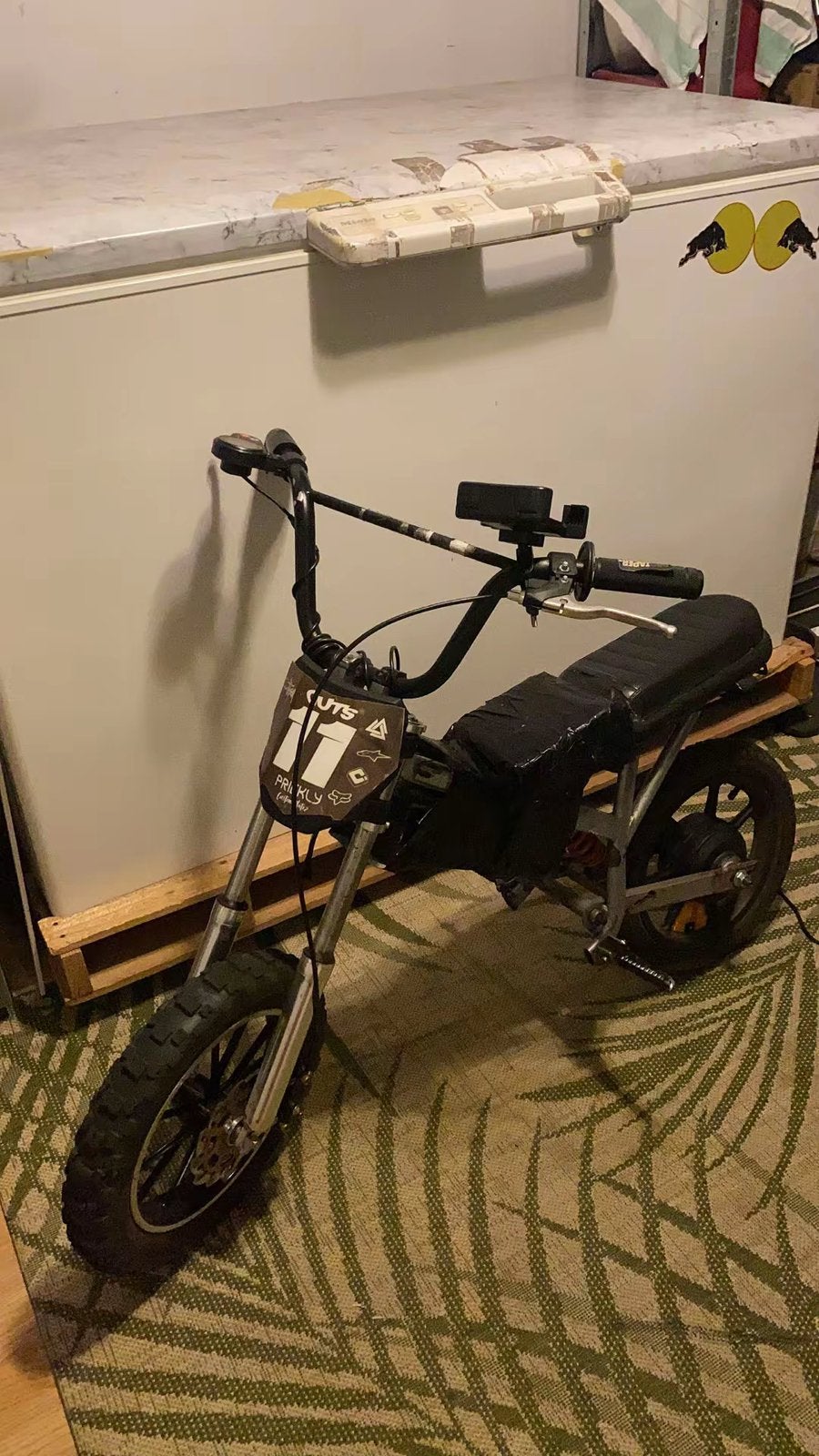 Pitbike elektrische, Fietsen en Brommers, Minibikes, Midibikes en Pitbikes, Ophalen, Zo goed als nieuw, Schijfrem, Pitbike
