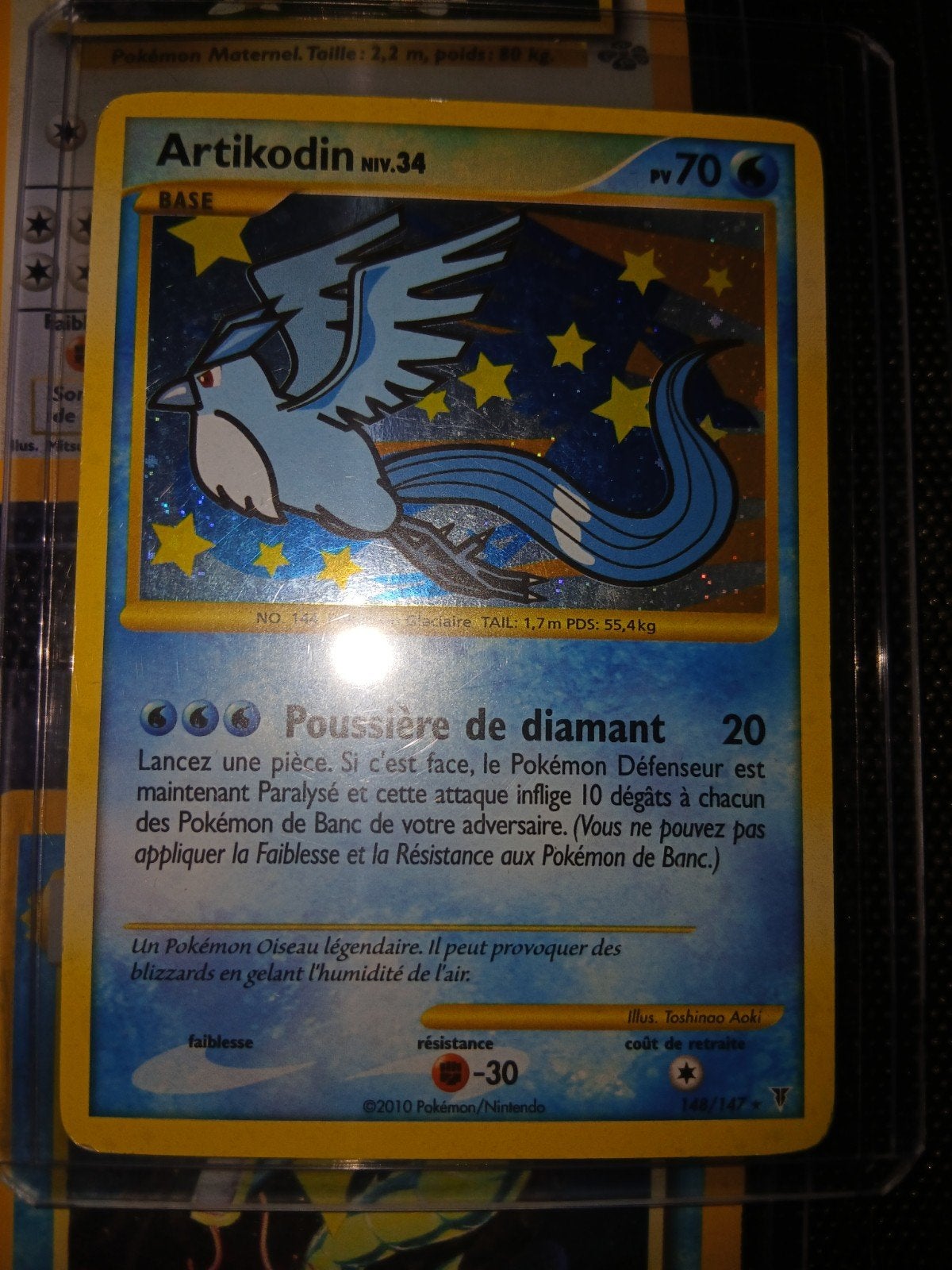 carte pokemon artikodin 148/147 doit partir, Enlèvement ou Envoi, Foil, Plusieurs cartes, Comme neuf