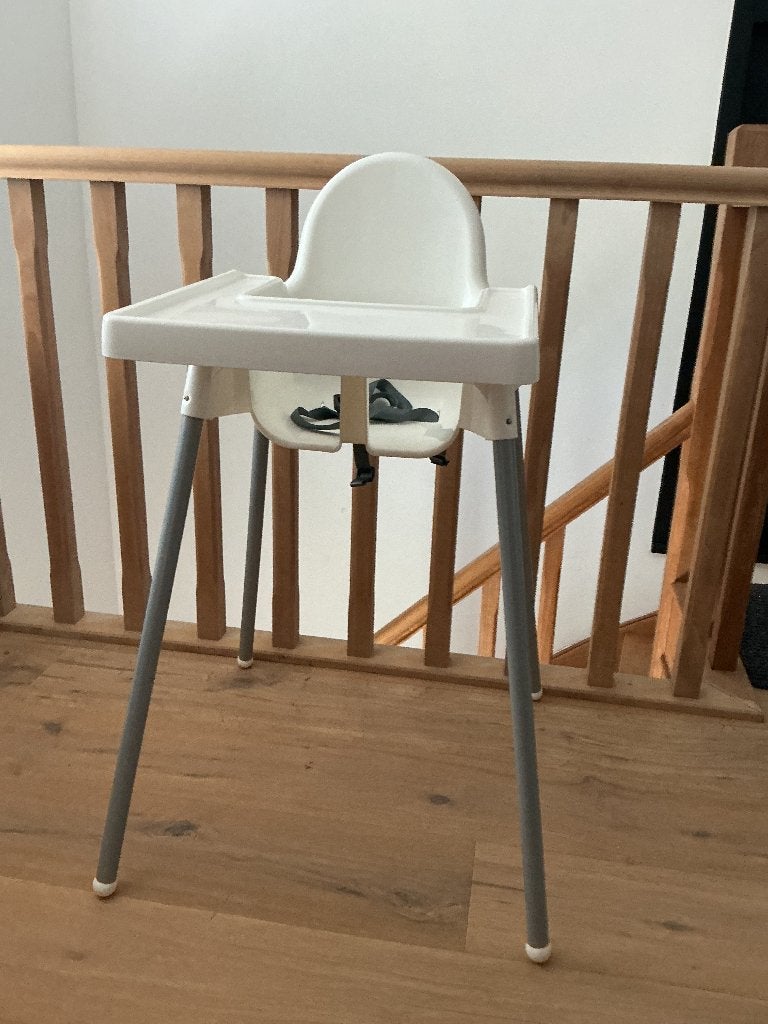 Chaise enfant blanche avec plateau, Enlèvement, Neuf, Autres types
