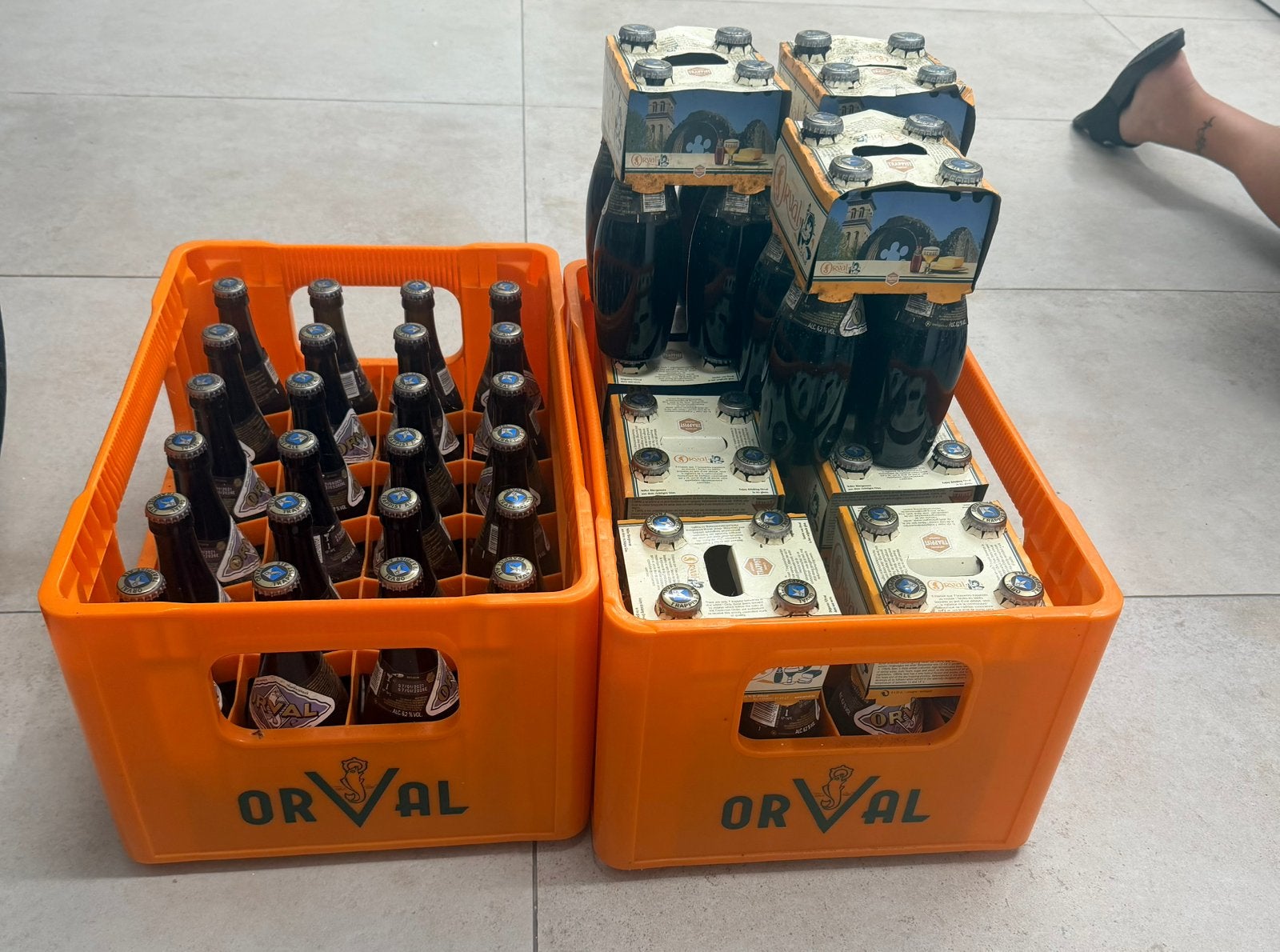 Orval 2 bakken en 3  4-packs, Enlèvement
