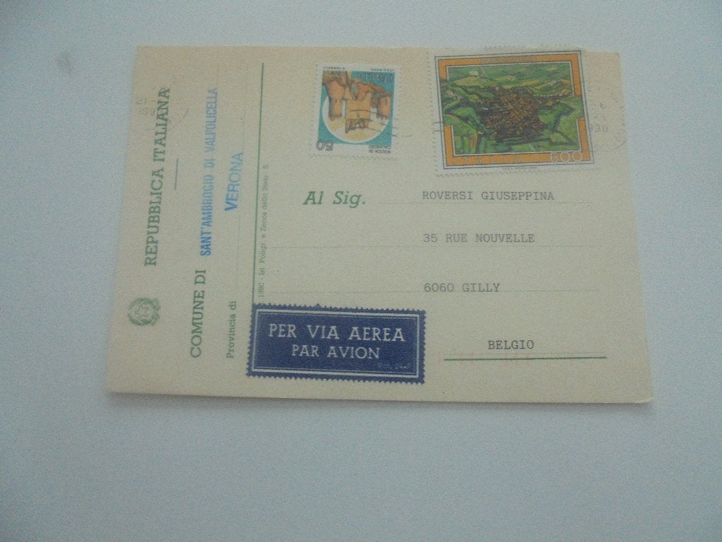 10 briefkaarten van italie -verstuurd, Ophalen of Verzenden, Briefkaart