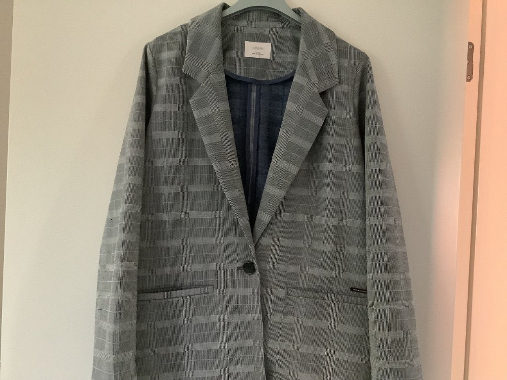Blauw-grijze geruite blazer GYMP - M, Ophalen of Verzenden, Zo goed als nieuw, Blauw