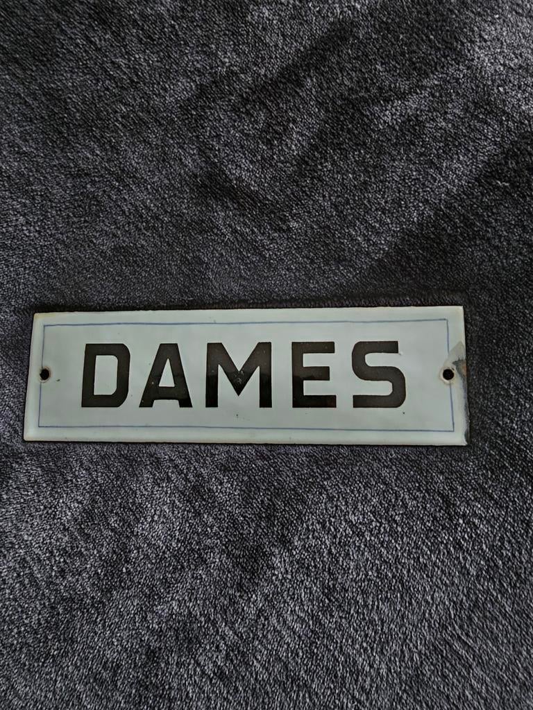Vintage metalen plaatje in zeer goede staat, Antiek en Kunst, Ophalen of Verzenden