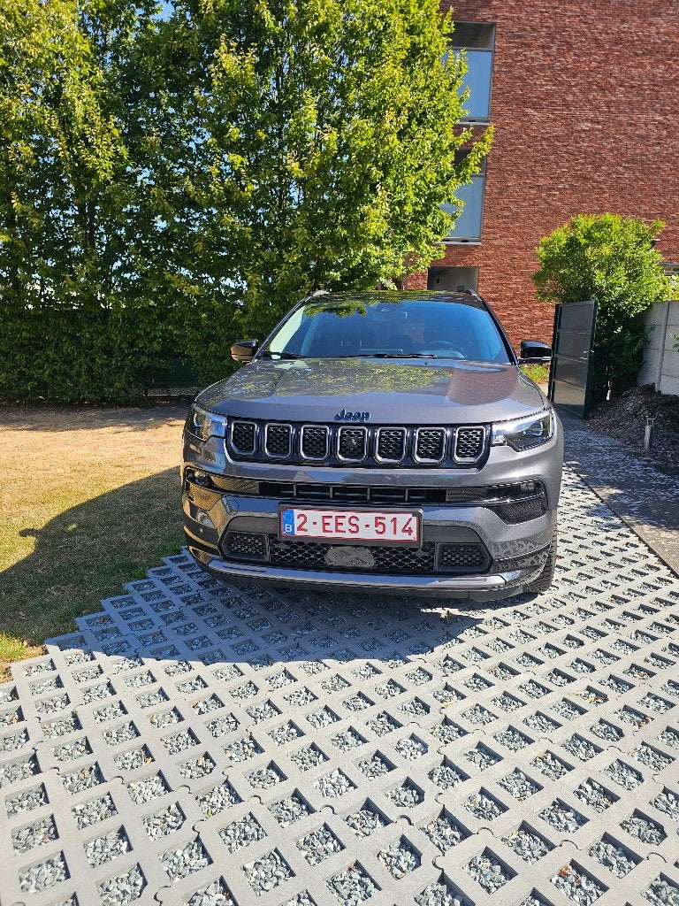 Jeep Compass 4xe PHEV 1.3 Turbo S AWD - 240pk, Autos, Jeep, Cuir, Euro 6, Noir, 5 places