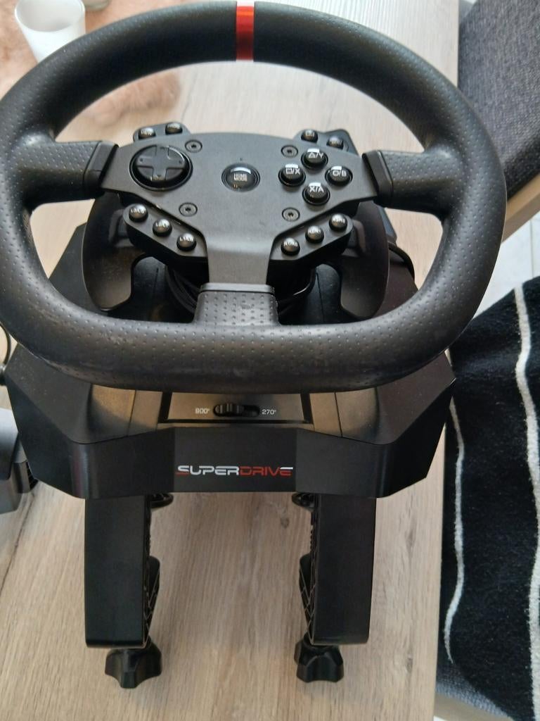 Stuur, pedalen en pook, Games en Spelcomputers, Spelcomputers | Sony Consoles | Accessoires, Ophalen, Gebruikt, Stuur of Pedalen