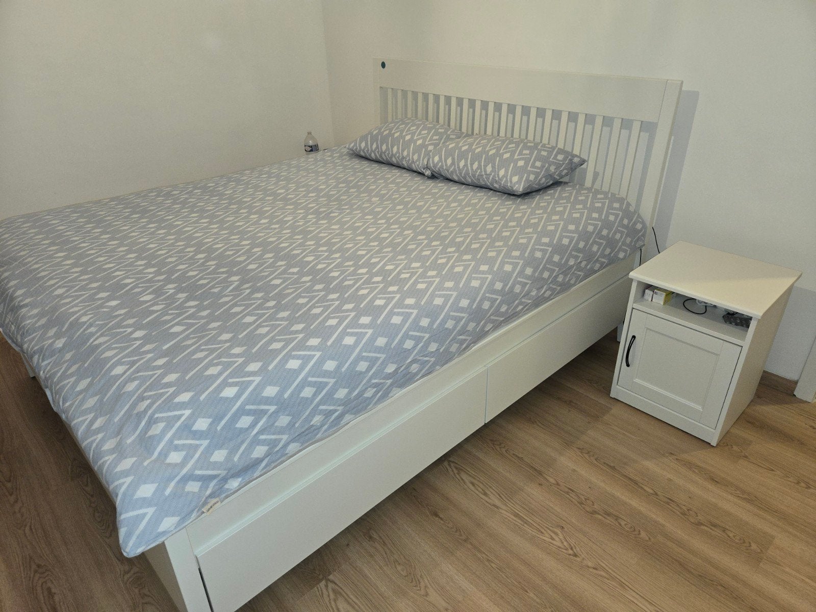 ikea bed 160x200 gedemonteerd, Comme neuf, Enlèvement, Deux personnes, 160 cm