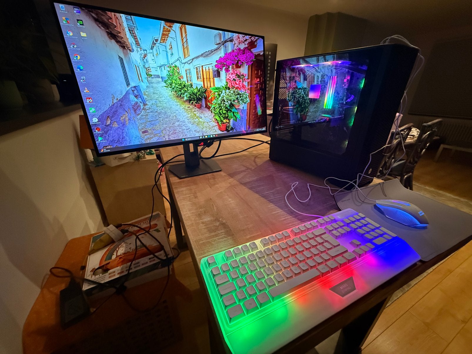 Koopje game pc ryzen 7 5800x-16gb-2080ti-32” oled compleet, Informatique & Logiciels, Enlèvement, Comme neuf