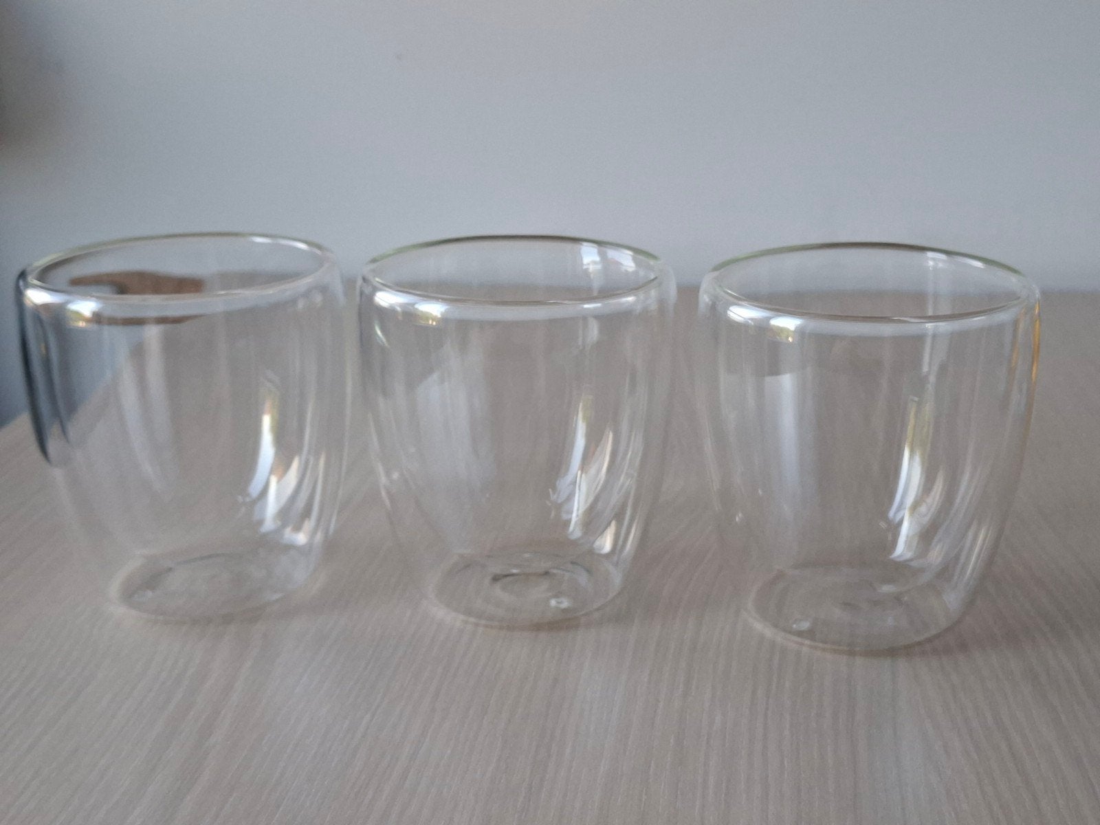 3 verres thermiques à double paroi, Enlèvement