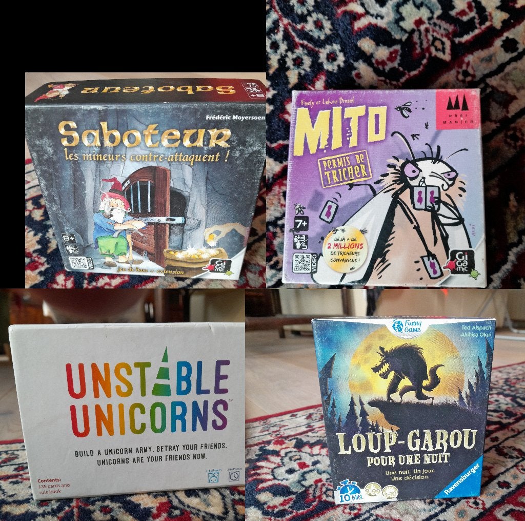 Jeux de société, Een of twee spelers, Ophalen of Verzenden, Gebruikt, N/a
